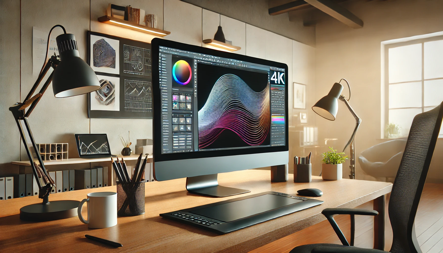 Monitor 4K untuk desain grafis