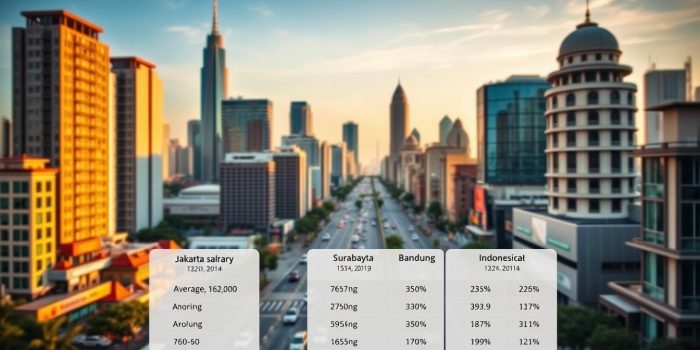 perbandingan gaji kota besar indonesia